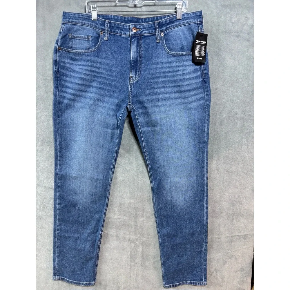 NEW True Classic Jeans Men's 38x32 Straight Leg Stretch Comfort Rayon Blend NWT